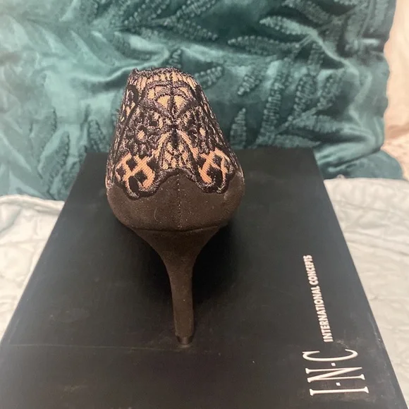 Brand new never worn INC black lace heels - Picture 6 of 6